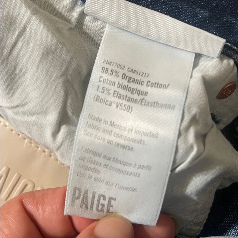 PAIGE Sasha Wide Leg Jean in Blue Size 30 - Picture 9 of 15